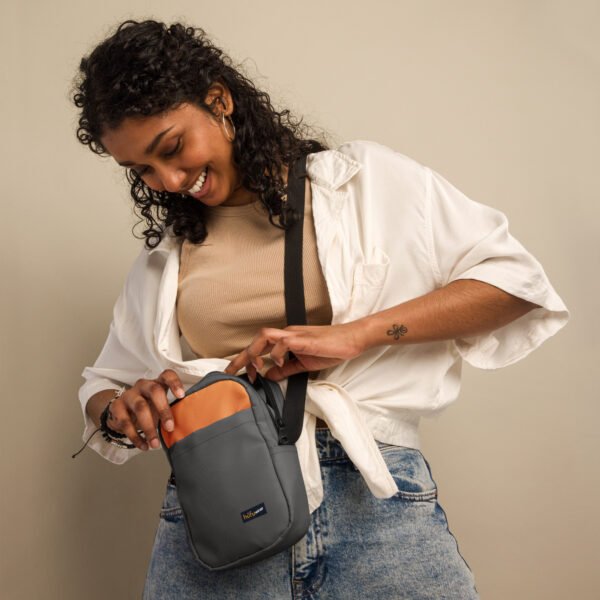 Utility Crossbody Bag (Gray) - Image 10