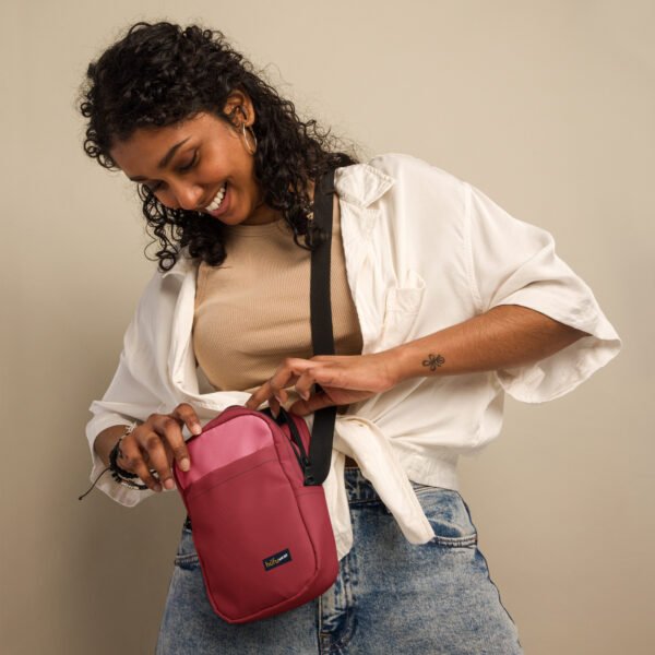 Utility Crossbody Bag (Red) - Image 9
